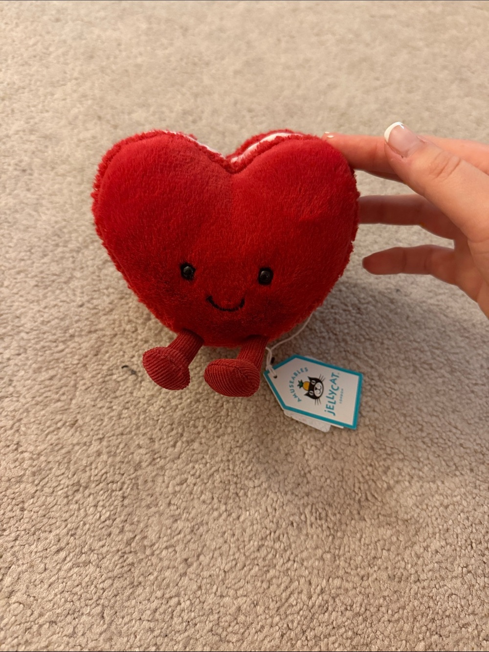 NWT Jellycat Heart Macaron